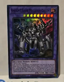 YUGIOH ANCIENT GEAR MEGATRON GOLEM LDS1 ULTRA 1ST EDITION LIGHT PLAYED PURPLE - Image 2