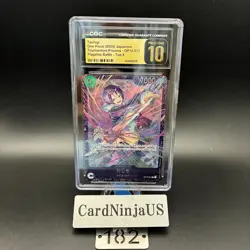 CGC 10 PRISTINE Tashigi ONE PIECE Japanese OP12-031 Championship L Promo 182 - Image 1