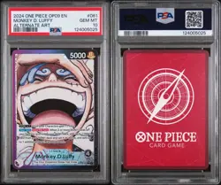 2024 ONE PIECE OP09-EMPERORS IN THE NEW WORLD ALT ART MONKEY D. LUFFY PSA 10 - Image 3