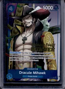 2025 One Piece The Best Vol. 2 Dracule Mihawk Promo #P-081 - Image 1