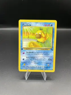 (LP) Psyduck 1st ed Fossil 53/62 Pokemon TCG Card WOTC - FREE SHIPPING - Image 1