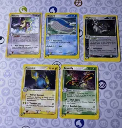 Lot of 12 holo rare Pokemon cards from Emerald and Ruby and Sapphire sets - Image 1