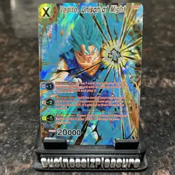 Vegito Unison of Might BT10-003 SPR Foil Dragon Ball Super Card Game NM - Image 1