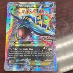 Pokemon M Sharpedo EX Promo Holo XY200 Mega XY Water HP210 Pokemon TCG Card - Image 1