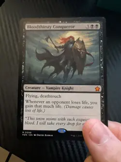 Bloodthirsty Conqueror Foundations Regular Card Magic the Gathering Mythic #58 - Image 3