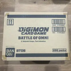 Digimon Card Game Battle of Omni BT05 Factory Sealed Booster Case 12 Boxes - Image 5