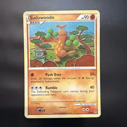 Pokemon Sudowoodo Basic 90HP 9/95 Unleashed 2010 Holo Rare Card - Image 1