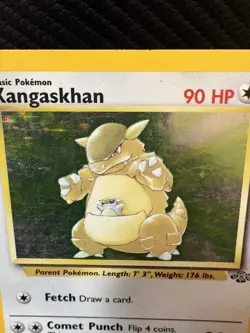 Kangaskhan 5/64 Jungle Holo Rare WOTC 1999 Unlimited MP Vintage Pokemon Card - Image 2