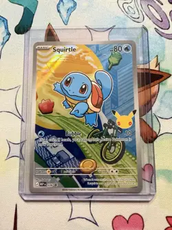 Pokemon Squirtle Full Art Holo EN 039 30th Nintendo TCG Card *Early Release* - Image 1