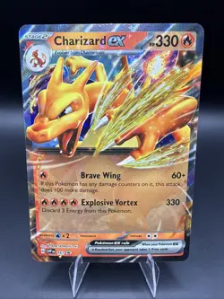 Charizard ex 161 Sv: Scarlet & Violet Promo Cards Holo “print Lines” - Image 1