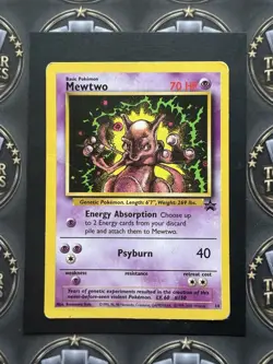 Pokemon Mewtwo 70 HP Regular Basic Wotc Promo 14/53 Promo English Card Stock - Image 2