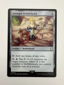 Strength Bobblehead MTG Magic the Gathering Card NM Near Mint PIP - Image 1