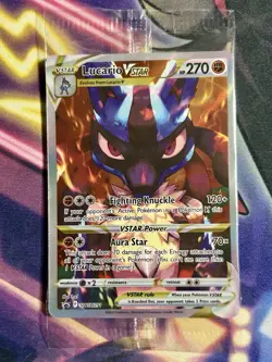 Lucario VSTAR SWSH291 SWSH: Sword & Shield Promo Cards Holo Sealed - Image 1