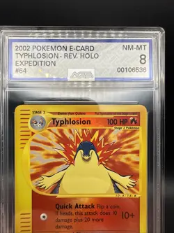 Typhlosion 64/165 Expedition Base Set Reverse Holo Rare Pokemon Card - Image 3