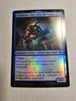 ~ Donatello, Way with Machines ~ NM Foil ~ Teenage Mutant Ninja Turtles ~ MTG ~ - Image 1