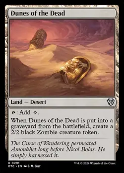 1x Dunes of the Dead NM Eng MTG - Commander Outlaws of Thunder Junction - Image 1