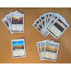 VTG White Border Basic Lands 8th Edition Lot of 70+ MTG Magic The Gathering - Image 1