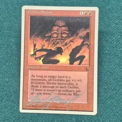 SILVER SIGNED Goblin Shrine Chronicles MTG Magic LP RON SPENCER EDH CUBE VTG - Image 1