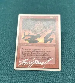SILVER SIGNED Goblin Shrine Chronicles MTG Magic LP RON SPENCER EDH CUBE VTG - Image 3