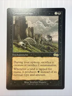 Contamination Urza's Saga MTG Magic the Gathering - Image 1