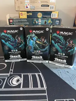 New MTG Set Of 3 Tarkir Dragonstorm Commander Deck Temur Roar And Sulati Arisen - Image 1