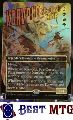 Magic The Gathering MTG Korvold, Fae-Cursed King 1625 Foil NM Secret Lair Drop - Image 1