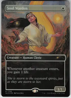 MTG Soul Warden Rainbow Foil Foil NM Secret Lair Drop Series Magic 1708 - Image 1