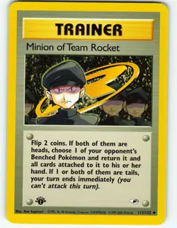 Minion of Team Rocket - 1st Edition - 113/132 Gym Heroes - Pokemon TCG - 2000 - Image 1