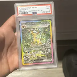 Pokemon TCG Leafeon ex 144/131 Prismatic Evolutions Special Illustration Rare H… - Image 1