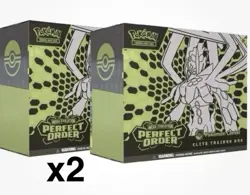 LOT OF 2 - Perfect Order Pokemon Center Elite Trainer Box ETB PRESALE - Image 1