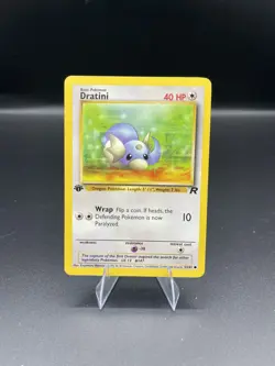 (NM) Dratini 1st ed Team Rocket 53/82 Pokemon TCG Card WOTC a3 - Image 1