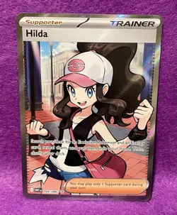 💖Hilda 164/086 White Flare Full Art Holo Pokemon TCG💖 - Image 2