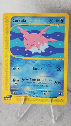 Corsola 102/165 Expedition e Reader Pokemon TCG WOTC Vintage - Image 1