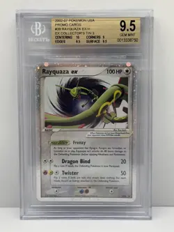Pokemon Rayquaza ex Collector's Tin Black Star Holo Promo #039 BGS 9.5 - Image 1