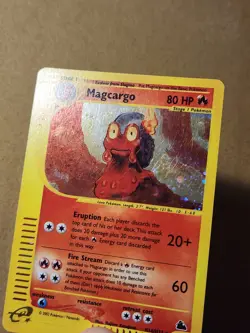 2003 POKEMON SKYRIDGE #H16 MAGCARGO-HOLO Vintage e Reader Swirl In Holo - Image 3