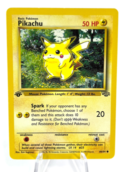 1st Edition Pikachu 60/64 - Jungle - Common - Pokemon - LP - Image 1