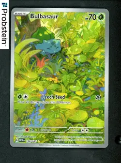 2023 Pokemon MEW EN Illustration Rare #166 Bulbasaur - Image 1