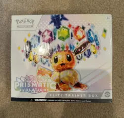 Pokemon Prismatic Evolutions Factory Sealed Elite Trainer Box ETB FAST SHIPPING! - Image 1