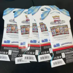 Pokemon TCG Stellar Crown Pack Lot Of 5 New Sealed. - Image 2