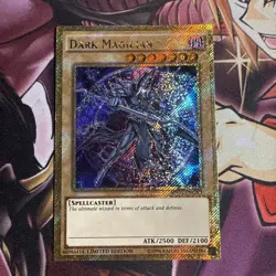 (YCL) Yugioh Dark Magician MVP1-ENGV3 Gold Secret Rare Limited Edition NM - Image 1