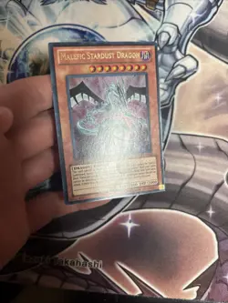 (AY) Yugioh Malefic Stardust Dragon JUMP-EN043 Ultra Rare Limited Edition LP/MP - Image 2