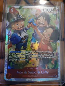 Ace & Sabo & Luffy OP13-007 SR Carrying On His Will Foil English One Piece TCG - Image 1