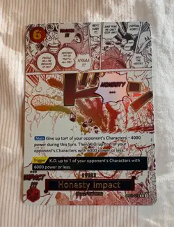 English One Piece Card Game Honesty Impact (OP11-018). - Image 1