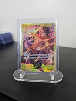 One Piece CCG - OP07-119 (reprint) Portgas.D.Ace SEC NM Alt Art Foil ENGLISH - Image 1