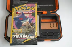 Pokemon TCG Team Up Mini Booster Pack 3 Card Gengar Mimikyu Art Factory Sealed - Image 1