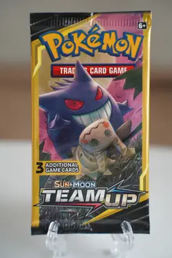 Pokemon TCG Team Up Mini Booster Pack 3 Card Gengar Mimikyu Art Factory Sealed - Image 2