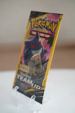 Pokemon TCG Team Up Mini Booster Pack 3 Card Gengar Mimikyu Art Factory Sealed - Image 4
