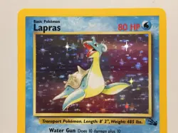 Holo Lapras Card - Unlimited - Ungraded NM - Fossil 10/62 - TCG WOTC 1999 - Image 2