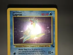 Holo Lapras Card - Unlimited - Ungraded NM - Fossil 10/62 - TCG WOTC 1999 - Image 3