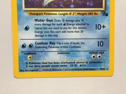 Holo Lapras Card - Unlimited - Ungraded NM - Fossil 10/62 - TCG WOTC 1999 - Image 4